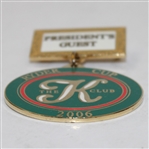 2006 Ryder Cup at The K Club 'President's Guest' Badge - VIP of Dr. WJ Smurfit