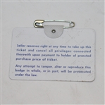 1966 Masters Series Badge- Nicklaus Win - JOHN ROTH COLLECTION