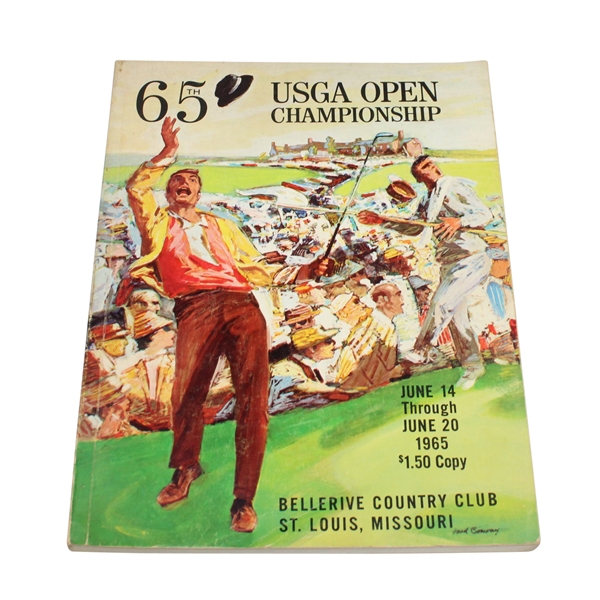 1965 US Open at Bellerive Country Club Program - JOHN ROTH COLLECTION