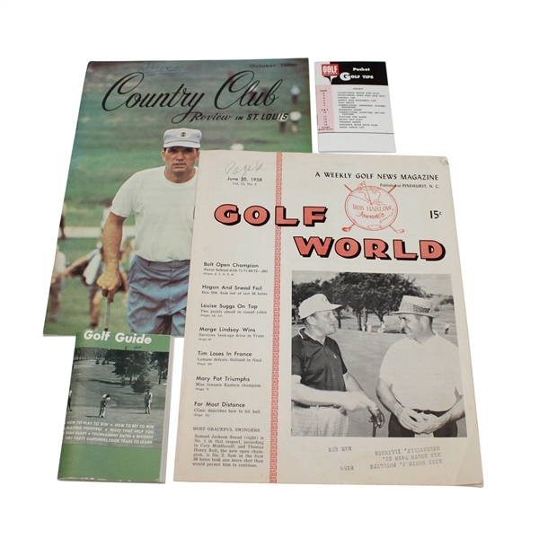 Assorted Publications- 1958 Golf World, 1966 Country Club Review, Pocket Golf Guides