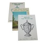 Womens Titleholders Golf Championship Programs at Augusta Country Club- 1962, 1965, 1966
