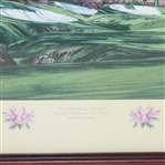 Augusta National 13th Hole Azalea Painting Signed by Artist Linda Hartough- Framed