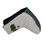 Augusta Tan and Green Leather Putter Cover