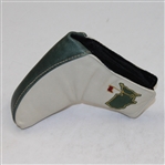 Augusta Tan and Green Leather Putter Cover