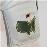 Augusta Tan and Green Leather Putter Cover