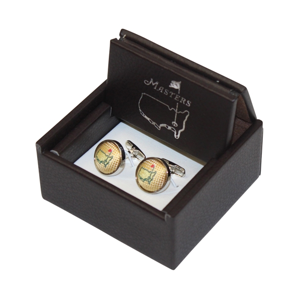 Masters Yellow Silk Cuff Links