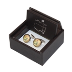 Masters Yellow Silk Cuff Links