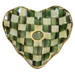 Masters Checkered Heart Shaped Cocktail Plate- MacKenzie-Childs Exclusive