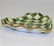 Masters Checkered Heart Shaped Cocktail Plate- MacKenzie-Childs Exclusive