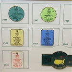 Limited Edition 2016 Masters Commemorative Pin Set- #20/250 Framed