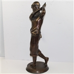 Vintage Large Depicted Turn of Century Golfer - Unmarked Bronze Statue - Over 2ft Tall!