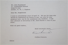Clifford Roberts Signed April 24, 1973 Letter on Augusta Letterhead JSA #Q64242