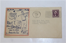 1933 Letter on Augusta National Letterhead with First Day Cachet - from 'Reed'