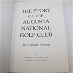 Clifford Roberts Signed Book Card with First Edition 'Story of Augusta National Golf Club' Book JSA #Q64241