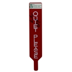 Gary Player & Miller Barber Signed Large Red 1988 Senior Open Quiet Please Sign JSA #Q64233