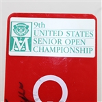 Gary Player & Miller Barber Signed Large Red 1988 Senior Open 'Quiet Please' Sign JSA #Q64233