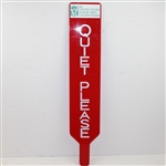 Gary Player & Miller Barber Signed Large Red 1988 Senior Open 'Quiet Please' Sign JSA #Q64233