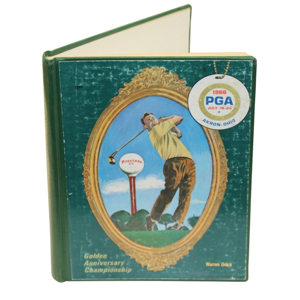 1966 PGA Championship at Firestone Hardbound Program - Warren Orlick Name on Cover