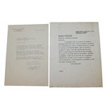 1941 War Time Letters To & From Merion Cricket Club Regarding Dues While Enlisted