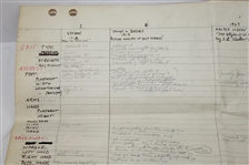 Two Large Sheets of Swing/Grip Written Comparison of Multiple Golfers