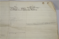 Two Large Sheets of Swing/Grip Written Comparison of Multiple Golfers