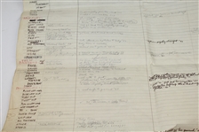Two Large Sheets of Swing/Grip Written Comparison of Multiple Golfers