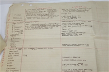 Two Large Sheets of Swing/Grip Written Comparison of Multiple Golfers
