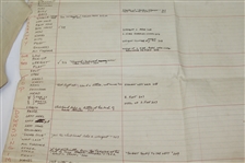 Two Large Sheets of Swing/Grip Written Comparison of Multiple Golfers