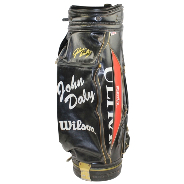 John Daly Signed Match Used Firestick Golf Bag JSA #Q64243