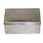 1923 American Walker Cup Team Sterling Silver Humidor Presented to J. Frederick Byers