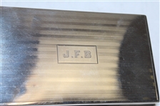 1923 American Walker Cup Team Sterling Silver Humidor Presented to J. Frederick Byers