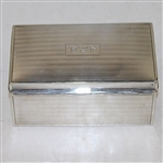 1923 American Walker Cup Team Sterling Silver Humidor Presented to J. Frederick Byers