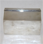 1923 American Walker Cup Team Sterling Silver Humidor Presented to J. Frederick Byers