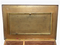 1927 Earl B. Huffamn Trophy Won by Dr. J.E. Hardman Smith Metal Bronze Cigar Box