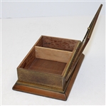 1927 Earl B. Huffamn Trophy Won by Dr. J.E. Hardman Smith Metal Bronze Cigar Box