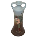 Weller Dickensware Vase- Male Golfer