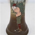 Weller Dickensware Vase- Male Golfer