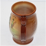 Royal Doulton Kingsware Airbrushed Tankard- Golfer and Caddy