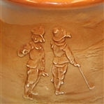 Royal Doulton Kingsware Airbrushed Tankard- Golfer and Caddy