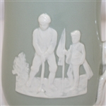 Copeland Spode Pitcher- Golfer and Caddy