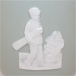 Copeland Spode Pitcher- Golfer and Caddy