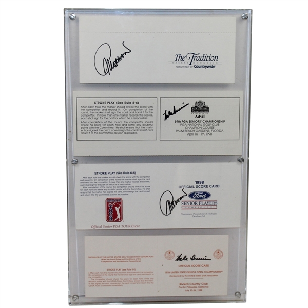 1998 Senior PGA Tour Grand Slam Scorecard Display Signed By Hale Irwin and Gil Morgan