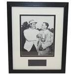 1953 US Open Trophy Photo- Ben Hogan and Sam Snead- Signed by Winner Hogan- Framed