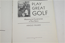 Phil Mickelson Signed 'Arnold Palmer - Play Great Golf' Book with Palmer Inscription JSA #Q64235