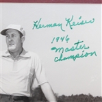Herman Keiser Signed 1946 Masters Champion Display - Framed JSA ALOA
