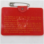 1972 Masters Series Badge- Jack Nicklaus Win