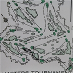 Masters Tournament Ashtray- Course Layout
