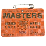1971 Masters Series Badge- Charles Coody Win