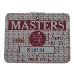 1986 Masters Series Badge- Jack Nicklaus Win