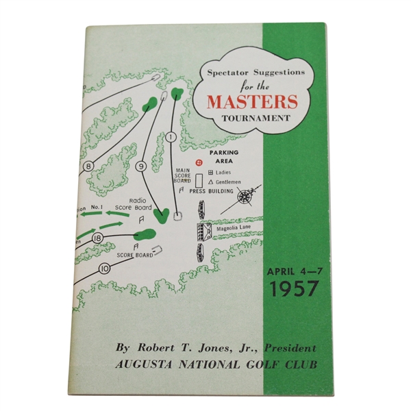 1957 Masters Spectators Guide- Doug Ford Win
